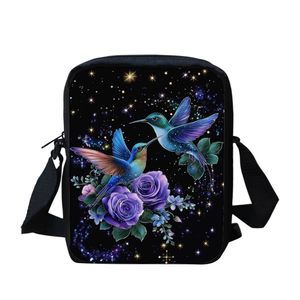 Hummingbird Crossbody Bag Sling Shoulder Purse Rose Messenger Handbag :|